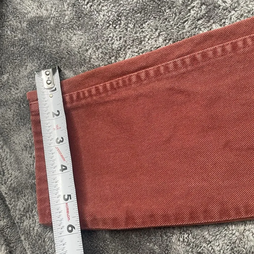 Vtg Wrangler 80s/90s 4 Slim Red Rust Jeans 928L88R Denim Made In USA 3T-4T